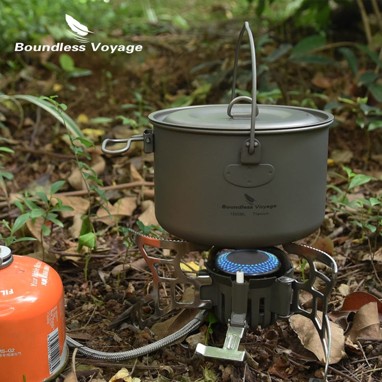 Boundless Voyage Outdoor Titanium Hanging Pot with Handle - 2B Above All