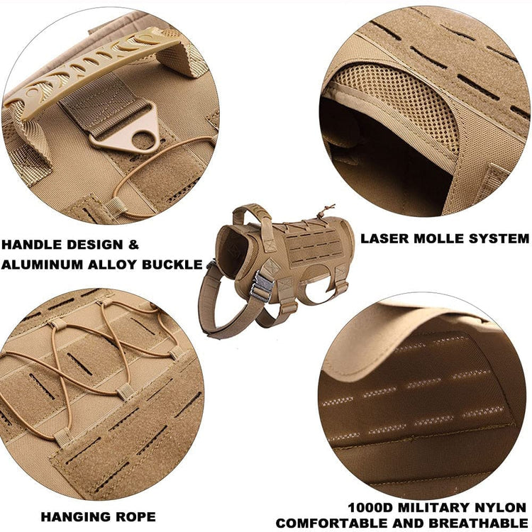 K9 Dog Tactical Harness & Leash - 2B Above All