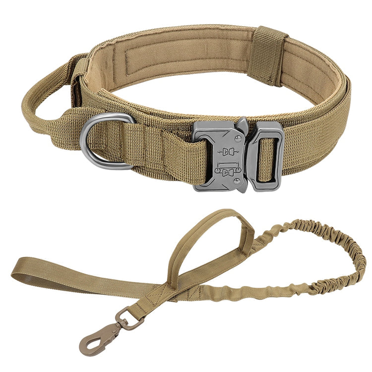 Military Tactical Dog Collar Elastic Bungee Leash - 2B Above All