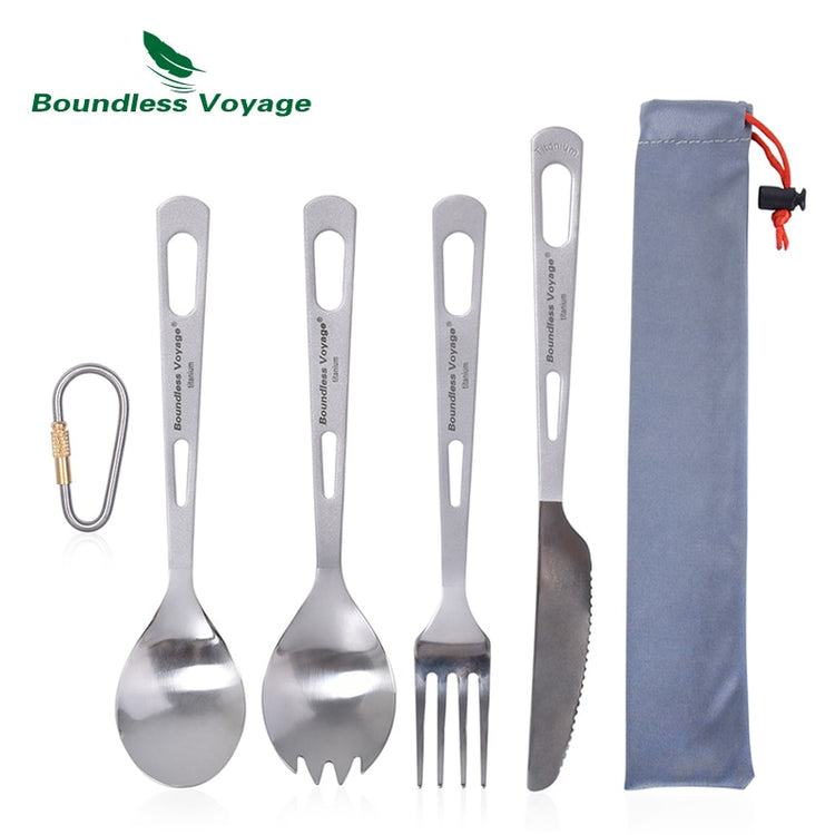 Boundless Voyage Titanium Camping Portable Tableware - 2B Above All