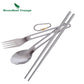 Boundless Voyage Camping Titanium Fork Spoon Chopsticks Set - 2B Above All