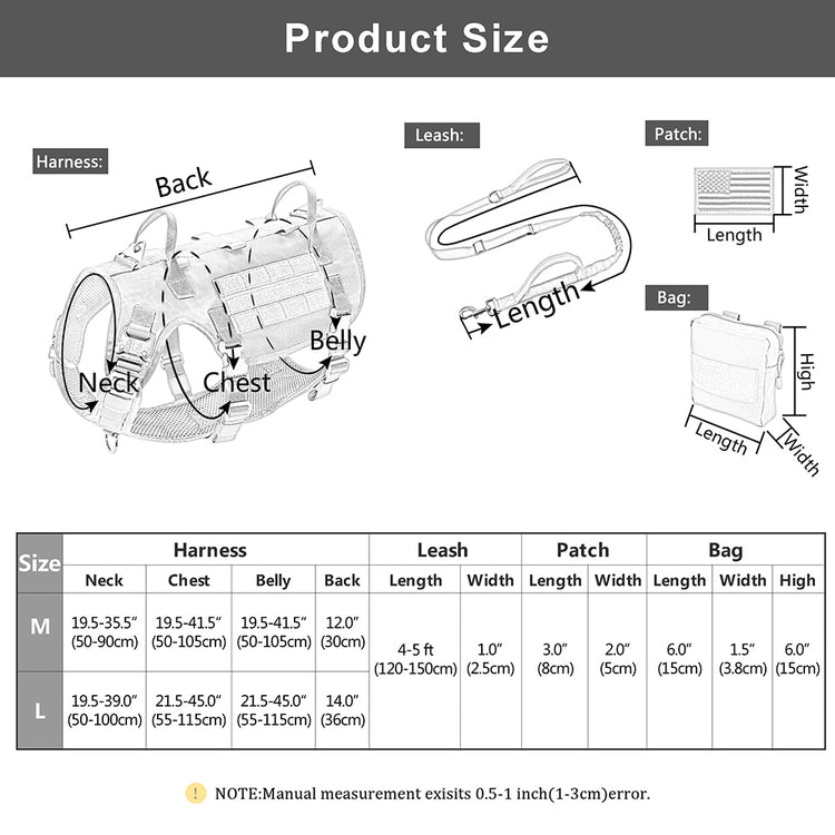 Tactical Large Dog Harness - 2B Above All