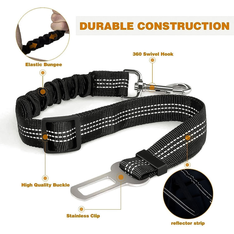 Dog Adjustable Elastic Seat Belt - 2B Above All