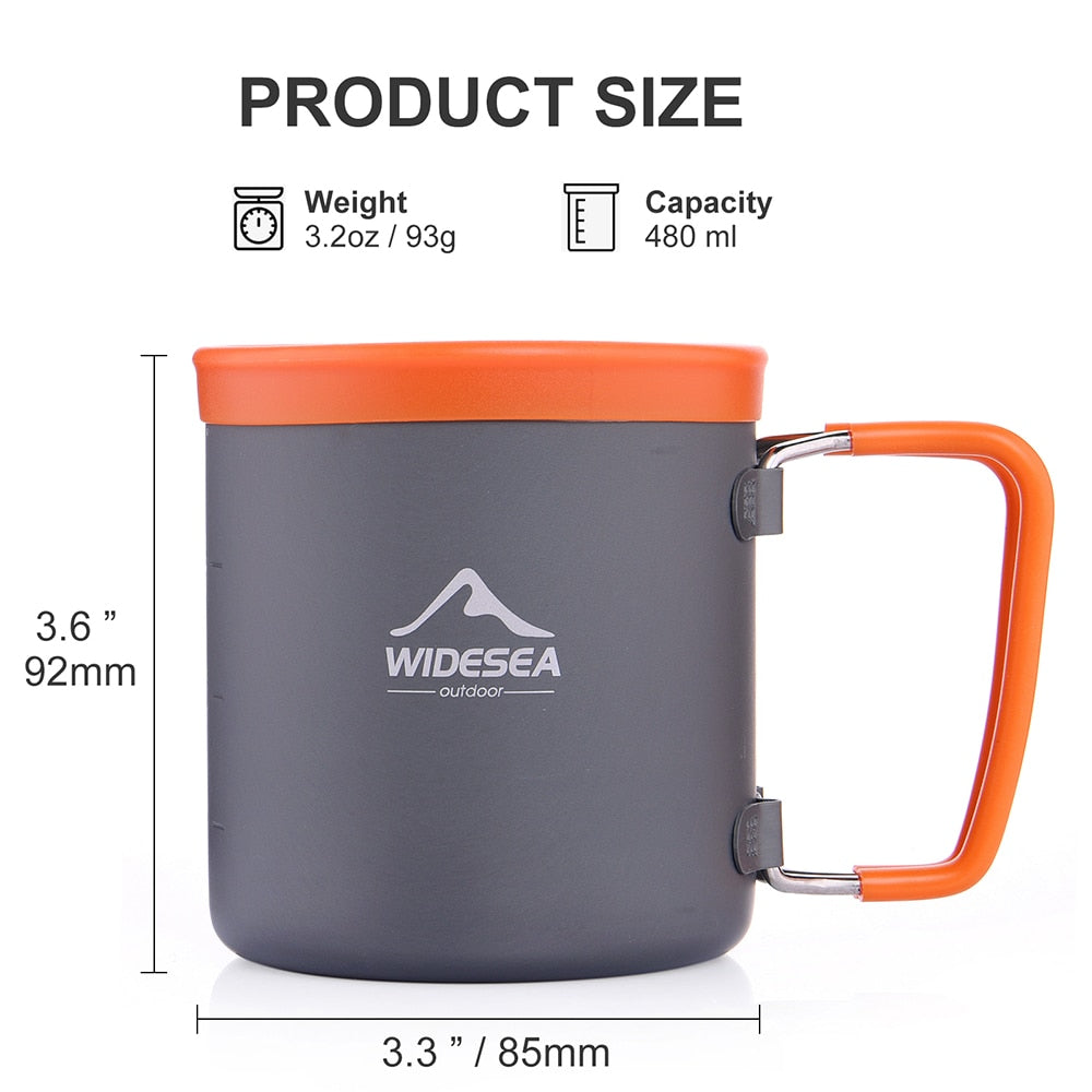 Widesea Camping Aluminum Cup - 2B Above All