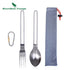 Boundless Voyage Camping Titanium Fork Spoon Chopsticks Set - 2B Above All