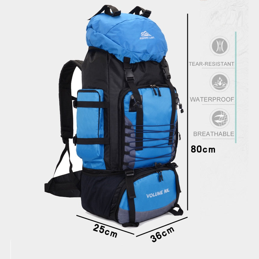 90L Hiking Camping Backpack - 2B Above All