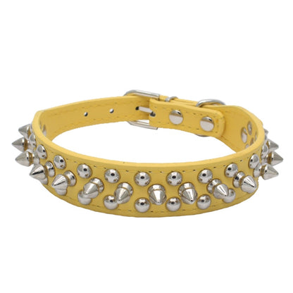 Adjustable Spiked Leather Dog Collar - 2B Above All