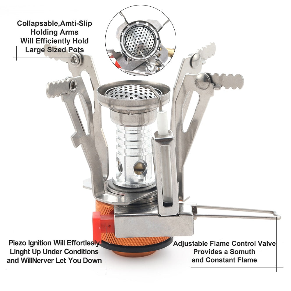 Portable outdoor camping aluminum alloy stove - 2B Above All