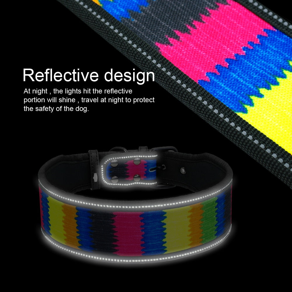 Reflective Nylon Dog Collar - 2B Above All