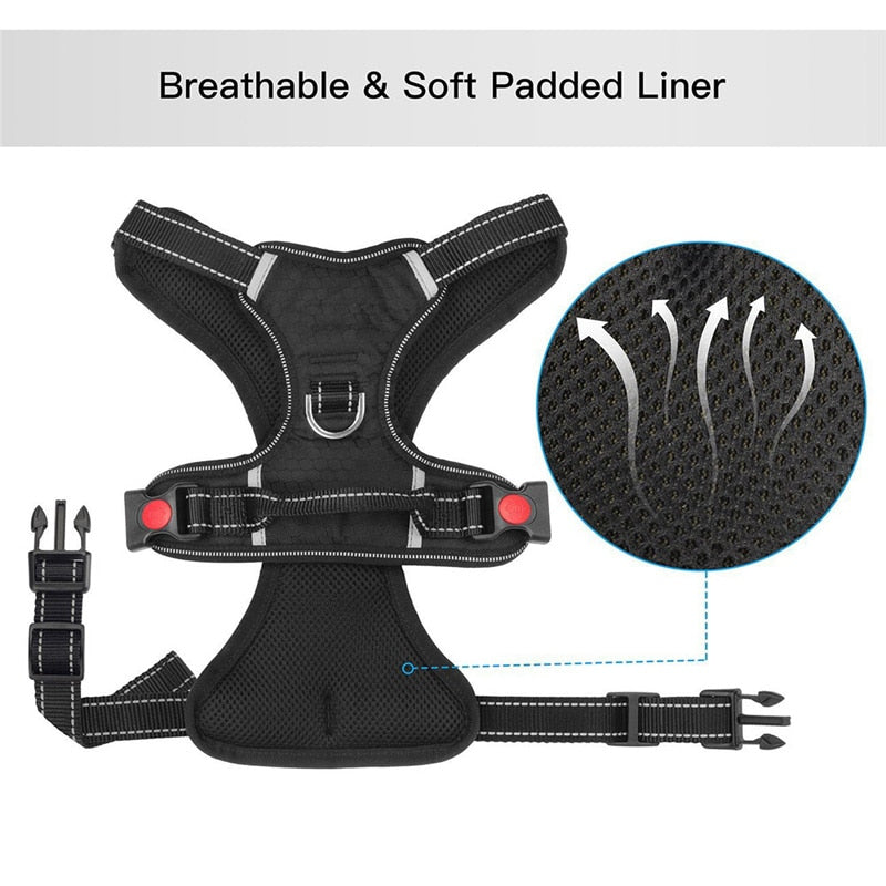 Adjustable Reflective Dog Harness - 2B Above All