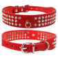 Rhinestone Leather Dog Collar - 2B Above All