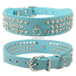 Rhinestone Leather Dog Collar - 2B Above All