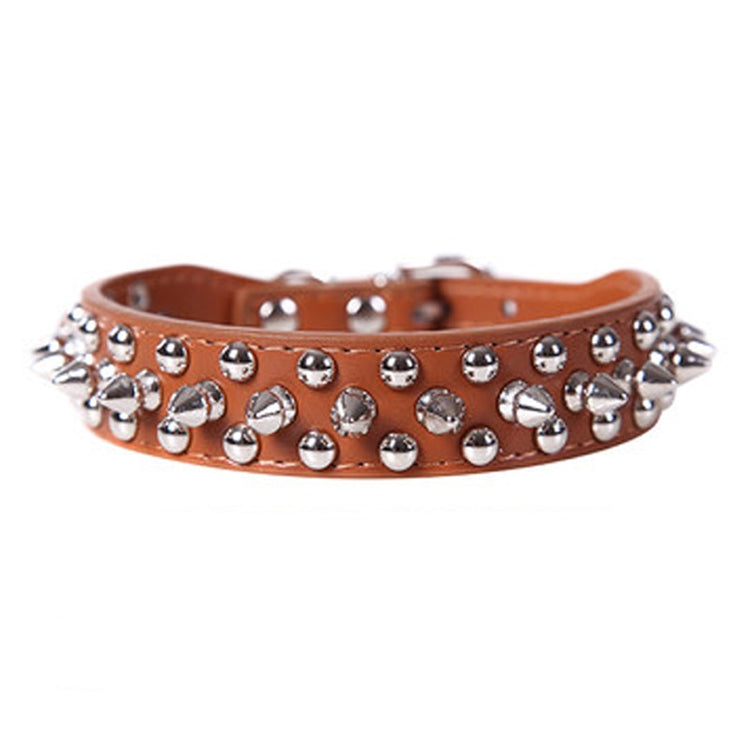 Adjustable Spiked Leather Dog Collar - 2B Above All