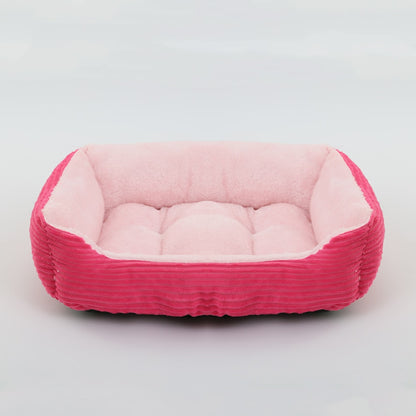 Square Plush Bed For Medium And Small Dogs