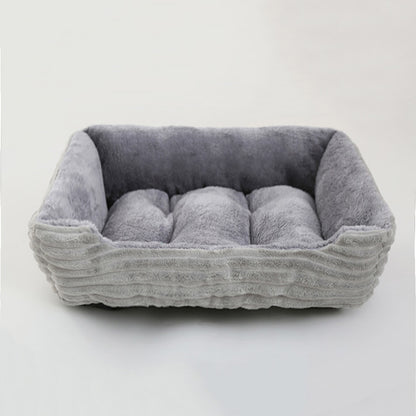 Square Plush Bed For Medium And Small Dogs