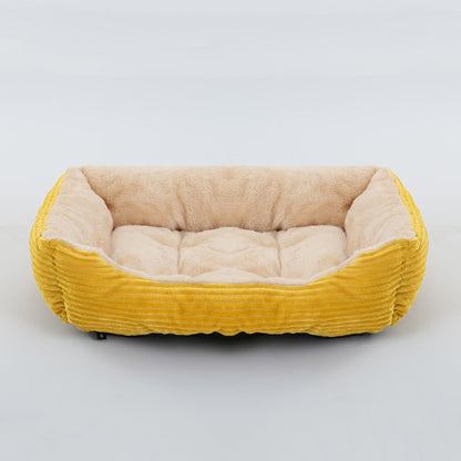 Square Plush Bed For Medium And Small Dogs