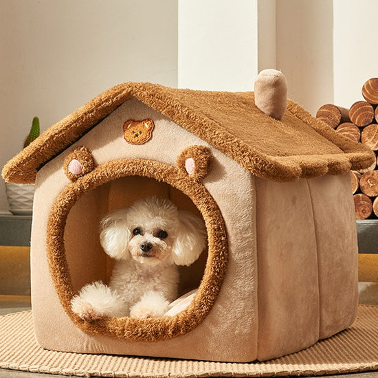 Foldable Dog House Bed