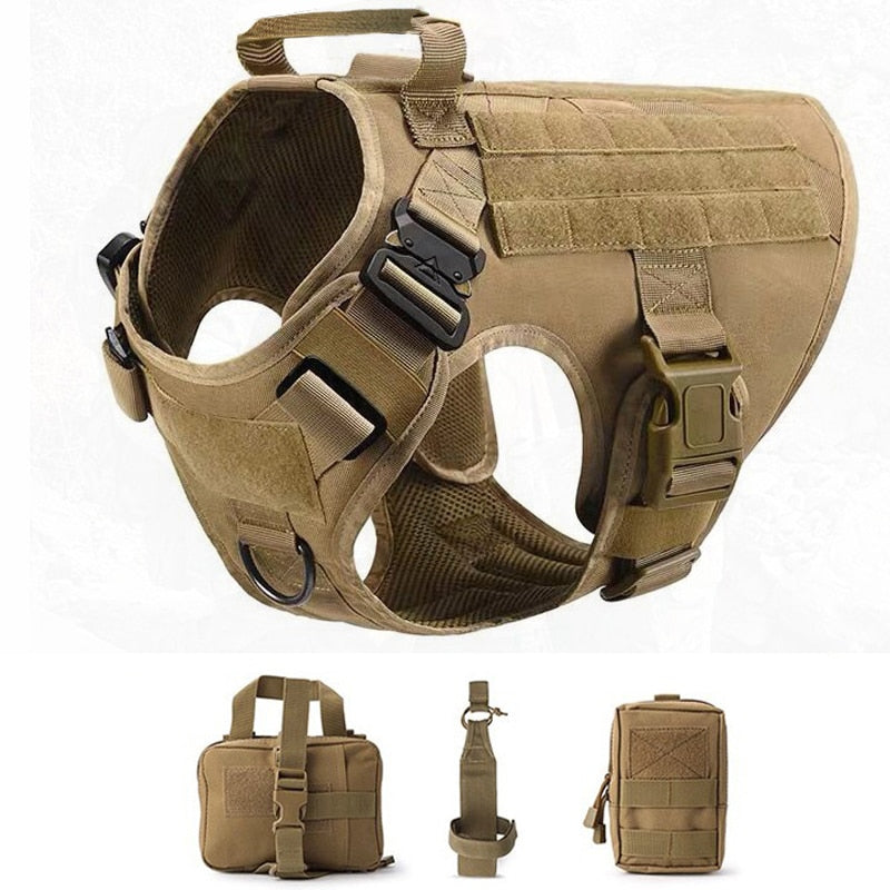 K9 Military Tactical Dog Harness & Leash Set - 2B Above All