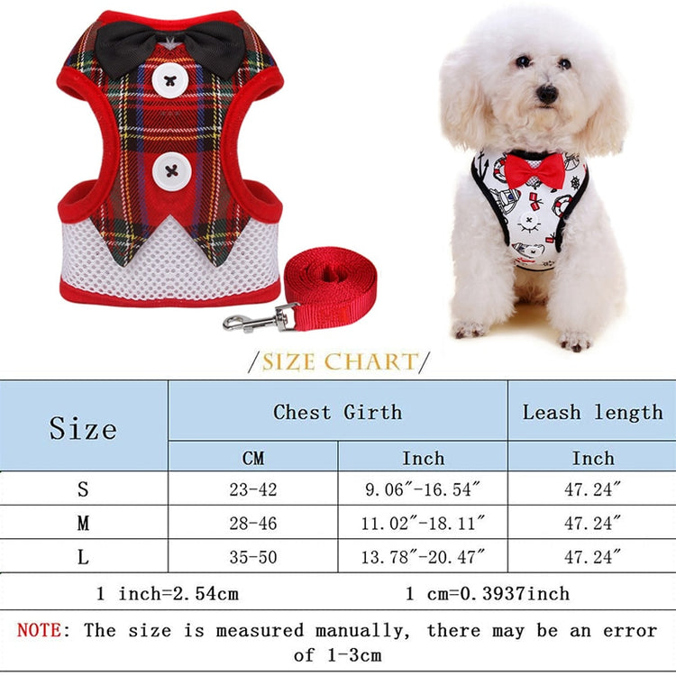 Elegant Bow Dog Harness - 2B Above All