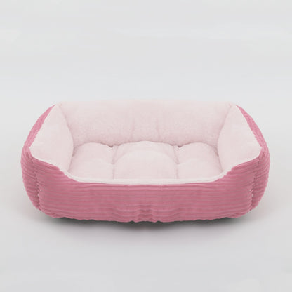 Square Plush Bed For Medium And Small Dogs