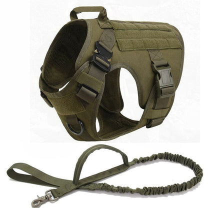 K9 Military Tactical Dog Harness & Leash Set - 2B Above All